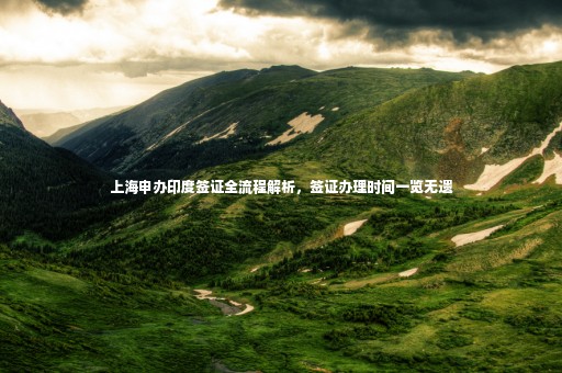 上海申辦印度簽證全流程解析，簽證辦理時間一覽無遺