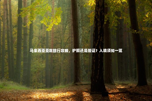 馬來西亞亞庇旅行攻略，護(hù)照還是簽證？入境須知一覽