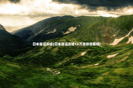 日本簽證凍結(jié)(日本簽證凍結(jié)10萬(wàn)是存定期嗎)