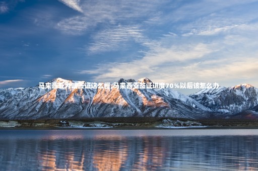 馬來(lái)西亞為啥簽證這么慢,馬來(lái)西亞簽證進(jìn)度70%以后該怎么辦