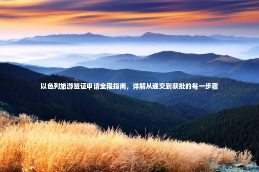以色列旅游簽證申請(qǐng)全程指南，詳解從遞交到獲批的每一步驟