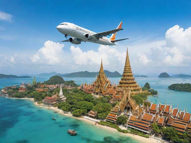 泰國旅游觀光飛機(jī)全景圖片，探索2021泰國旅行的飛行之旅
