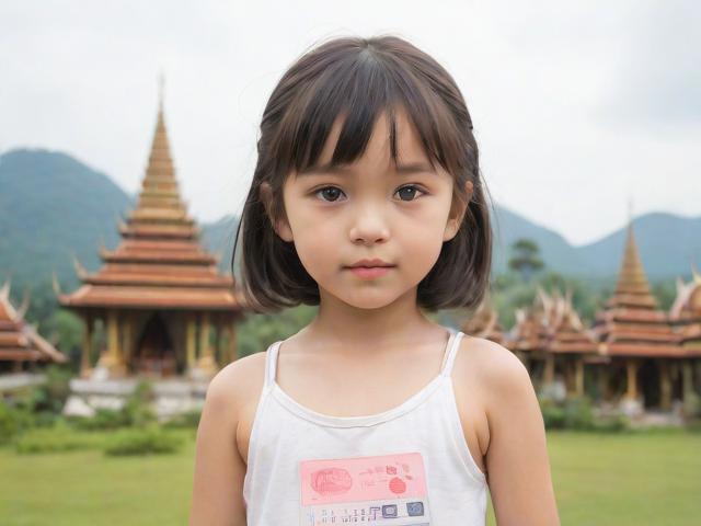 泰國旅游背景圖，可愛女孩高清美圖欣賞