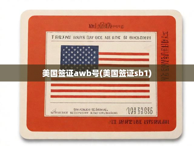 美國(guó)簽證AWB號(hào)解析與SB1類別全面解讀，申請(qǐng)攻略與關(guān)鍵提示
