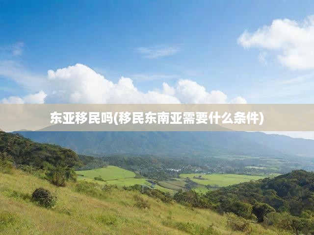 東亞移民趨勢(shì)解析，東南亞移民政策與環(huán)境全揭秘