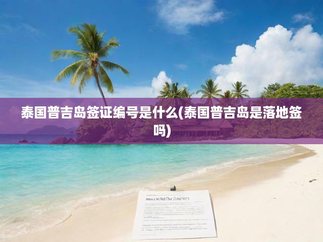 泰國普吉島簽證編號是什么(泰國普吉島是落地簽嗎)