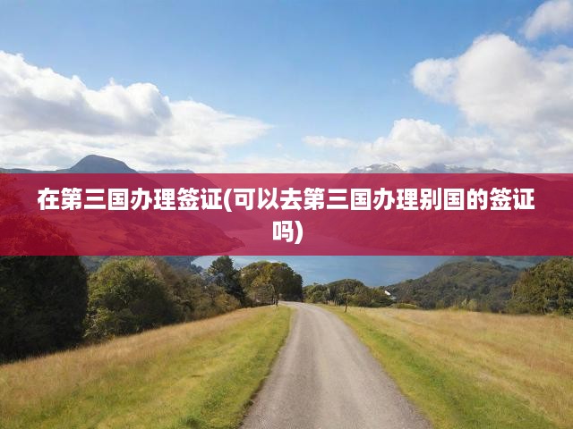 第三國簽證辦理攻略，可行性分析及全面指南解析