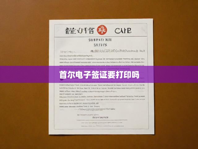 首爾電子簽證打印指南，政策解讀與辦理流程全解析