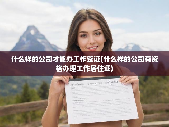 深度解析，揭秘企業(yè)辦理工作簽證資格，詳解申請條件與辦理流程