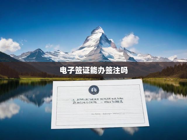 電子簽證辦理全攻略，簽注流程、申請條件與關(guān)鍵提示一覽無遺