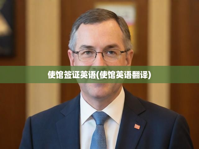 全球使館簽證英語攻略，詳盡解析與實用翻譯手冊