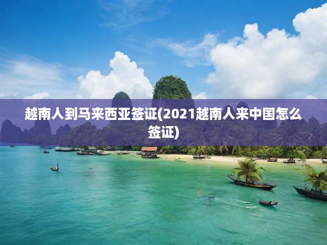 越南公民馬來西亞簽證辦理攻略及中國簽證申請(qǐng)全解析