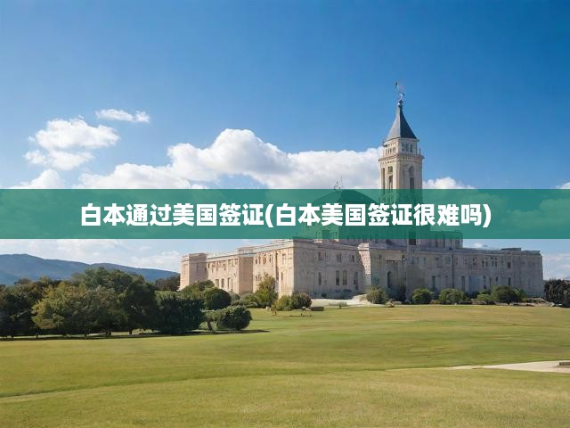 白本美國(guó)簽證申請(qǐng)攻略，揭秘簽證難題與制勝技巧
