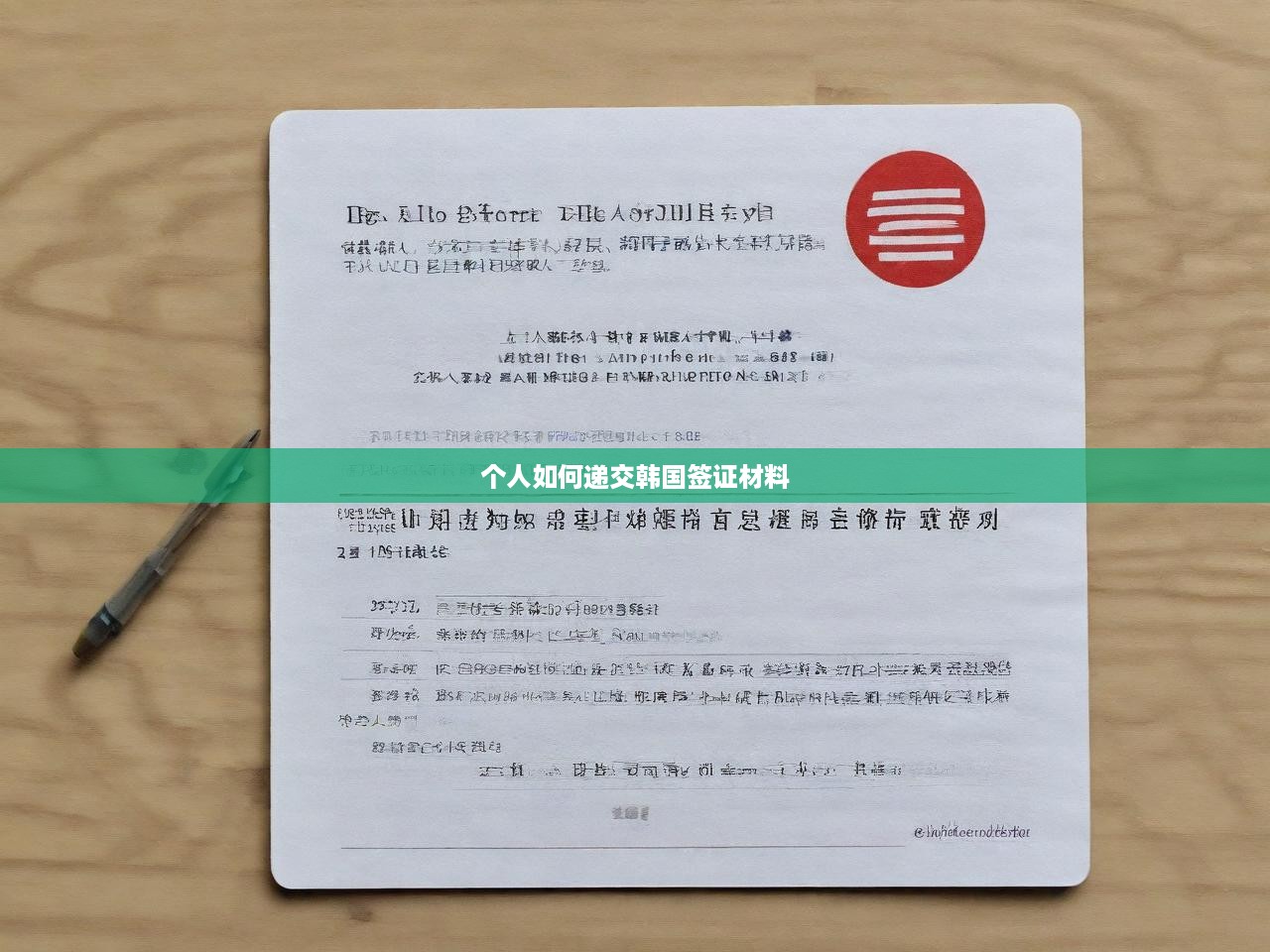 個(gè)人如何遞交韓國(guó)簽證材料