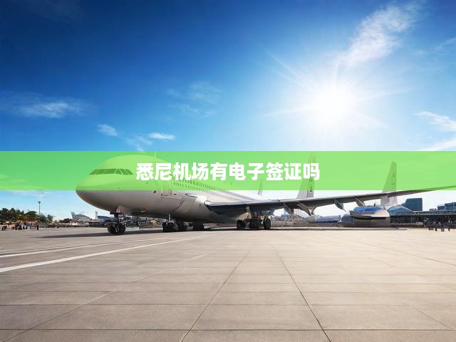 悉尼機(jī)場便捷通行攻略，電子簽證辦理全流程詳解