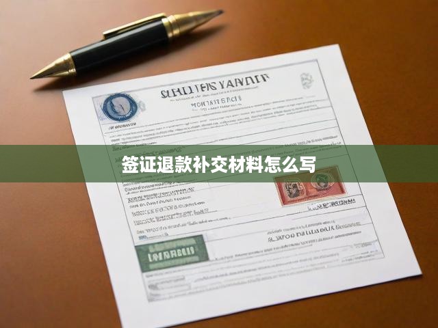 簽證退款攻略，詳細流程解析與必備補交材料指南