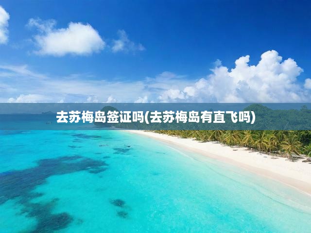 蘇梅島旅行攻略全解析，簽證須知與直飛航班指南