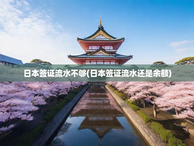 日本簽證流水不夠(日本簽證流水還是余額)