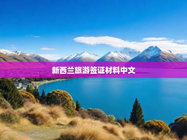 新西蘭旅游簽證申請(qǐng)全攻略，詳述材料清單、流程步驟與關(guān)鍵提示