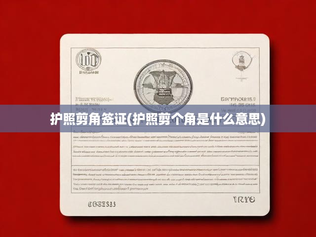 護(hù)照剪角簽證(護(hù)照剪個(gè)角是什么意思)