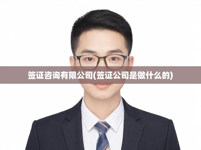 簽證咨詢有限公司(簽證公司是做什么的)