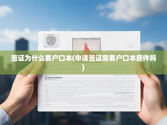 簽證申請(qǐng)揭秘，戶口本原件需求真相，如何正確準(zhǔn)備？
