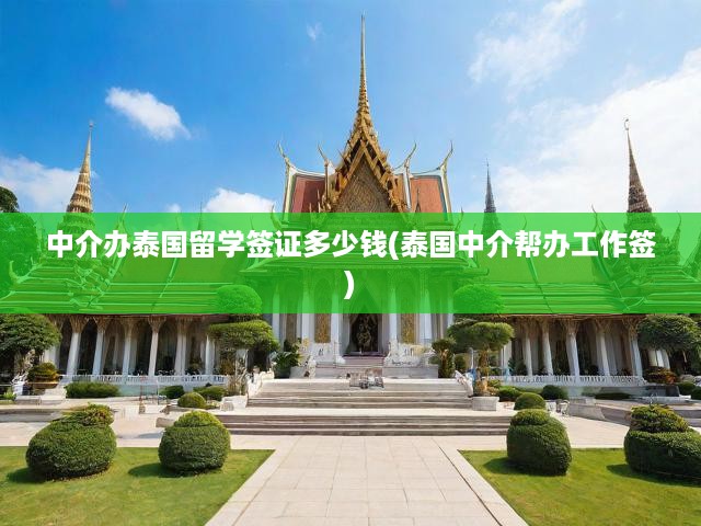 泰國(guó)留學(xué)與工作簽證中介費(fèi)用全解析，揭秘辦理流程與費(fèi)用標(biāo)準(zhǔn)