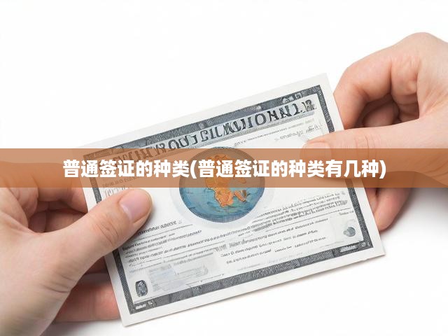 詳盡解讀，全面剖析普通簽證種類與分類概覽