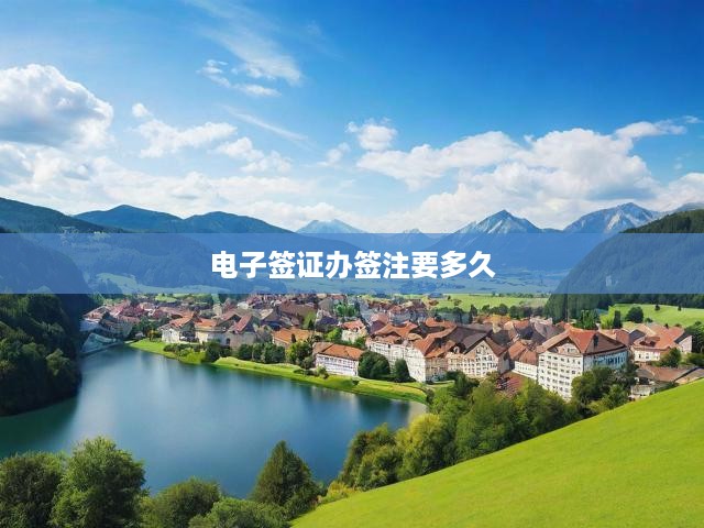 電子簽證辦理簽注全程時(shí)間揭秘，簽注進(jìn)度及所需時(shí)長全解析