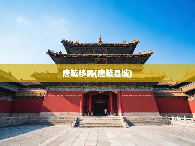 唐城移民之旅，追溯古都遷徙足跡，解碼歷史文化印記