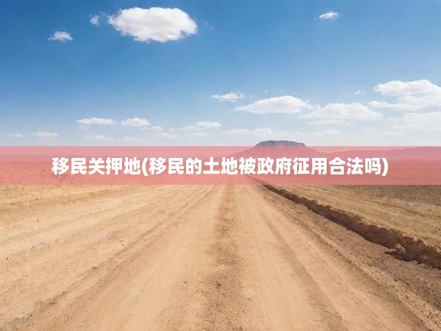 移民關押地(移民的土地被政府征用合法嗎)