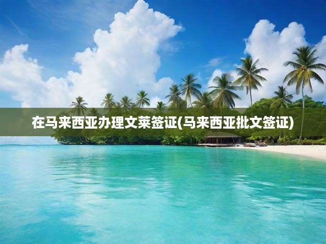 馬來(lái)西亞輕松辦理文萊簽證，全面攻略與關(guān)鍵提示