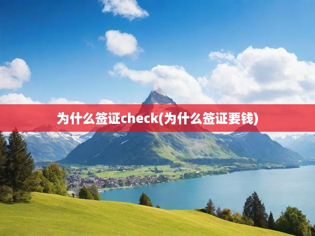 為什么簽證check(為什么簽證要錢)