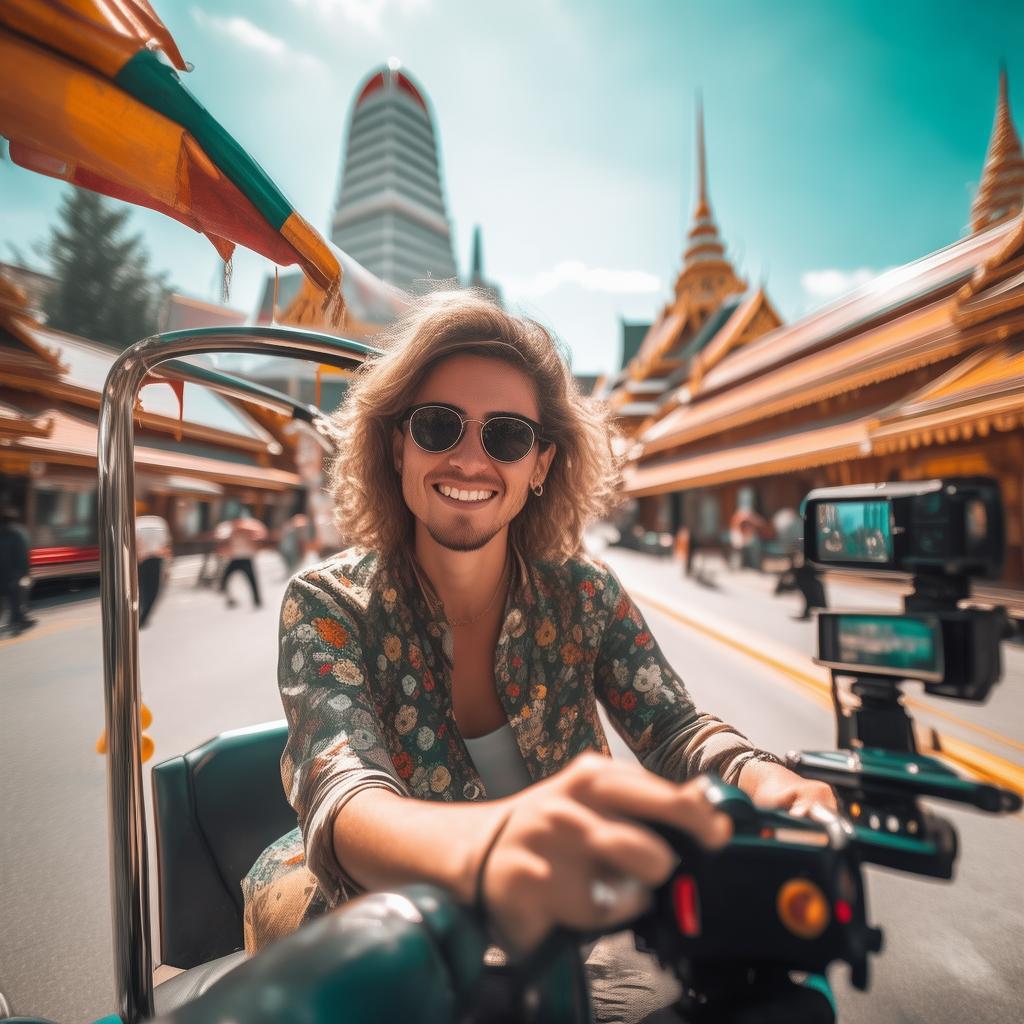 泰國(guó)旅行達(dá)人坐車(chē)體驗(yàn)，揭秘泰國(guó)旅游男博主獨(dú)家坐車(chē)視頻